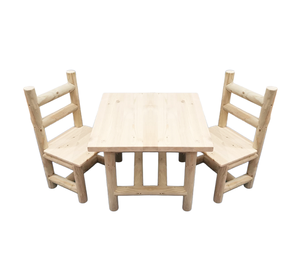 Indoor Table and Chair Set (2 Chairs without arms)