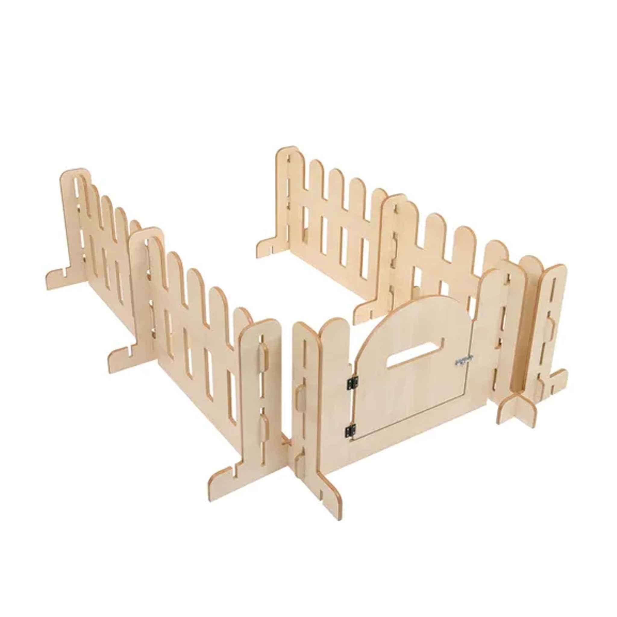 Indoor Double Fence Panels & Gate Set (Maple)