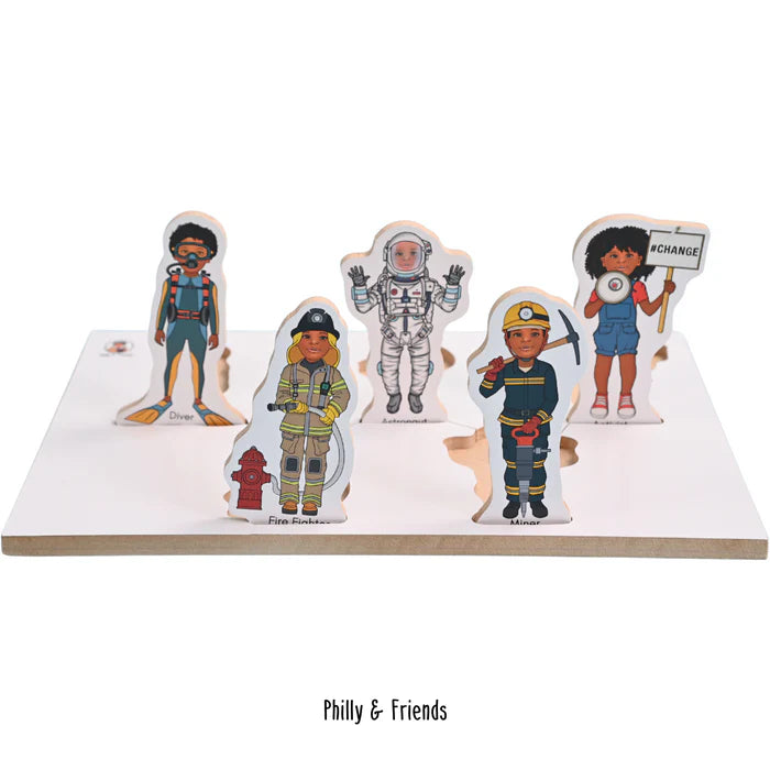 Brave Careers Wooden Small World Puzzle Play  - The Ministry of Outdoor Education