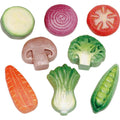Sensory Vegetable Play Stones Pk 8