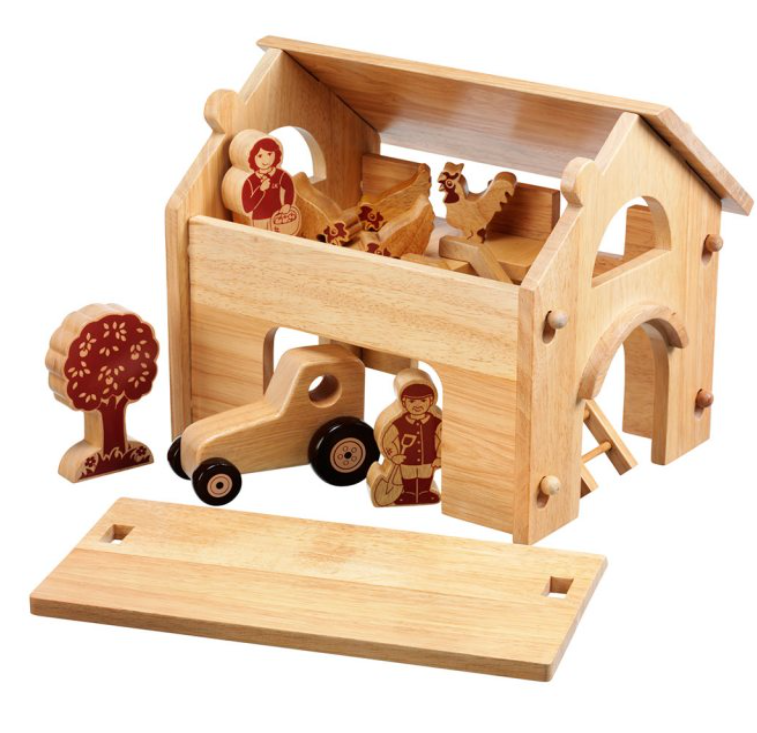Deluxe Natural Farm With Barn, Tractor & 34 Natural Pieces  - The Ministry of Outdoor Education