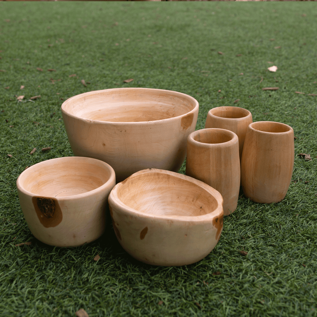 Tulip Indoors Log Cups and Bowls Set  - The Ministry of Outdoor Education