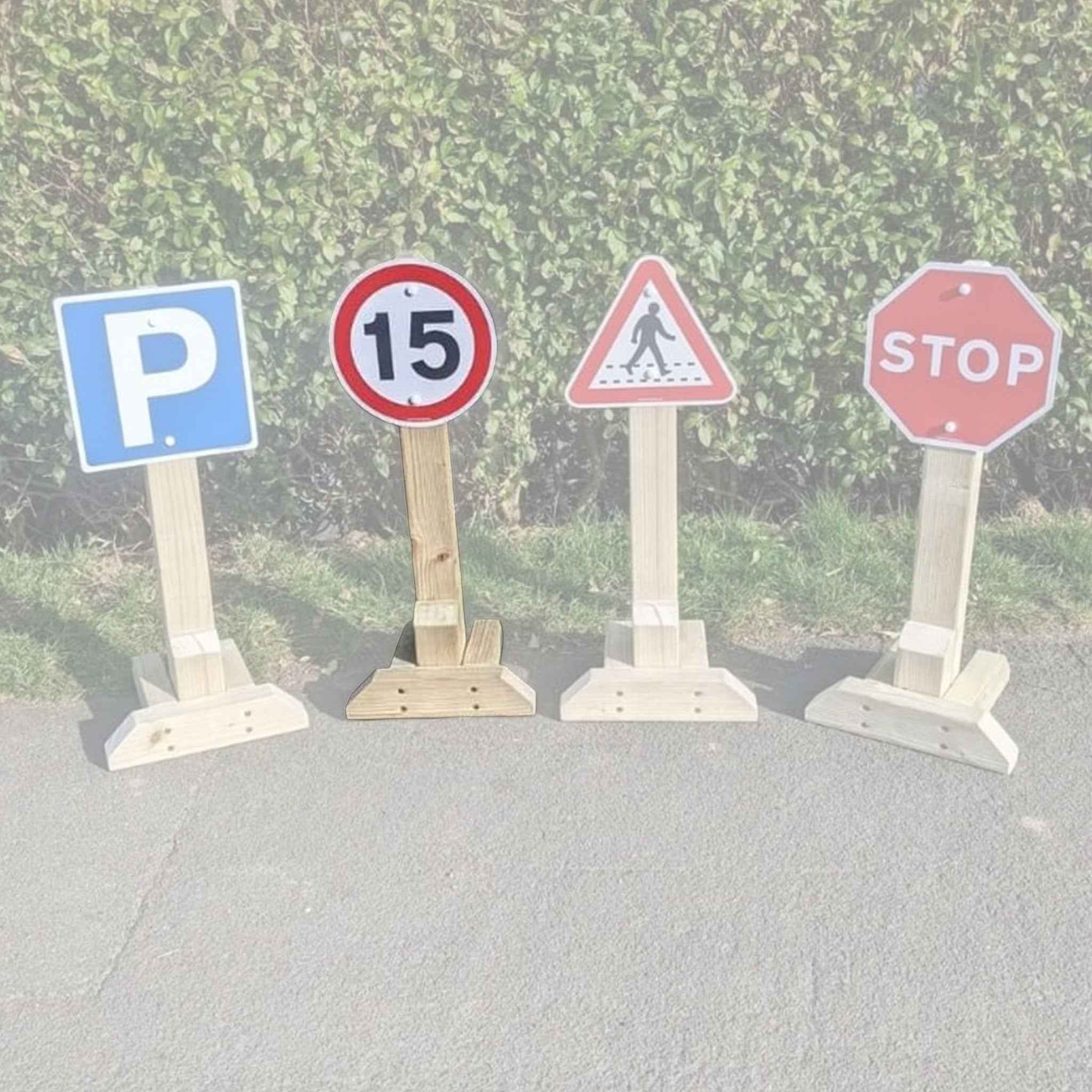 Wooden Road Sign - Speed