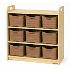 Mobile Three-Tier Storage Unit (with 9 CloudCubby™)