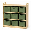 Mobile Three-Tier Storage Unit (with 9 CloudCubby™)