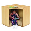 Corner Unit with Tan Cushions (Maple) - The Ministry of Outdoor Education