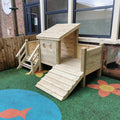Toddler Up & Over Climbing Frame (5 sections with Steps, central Roof) - The Ministry of Outdoor Education