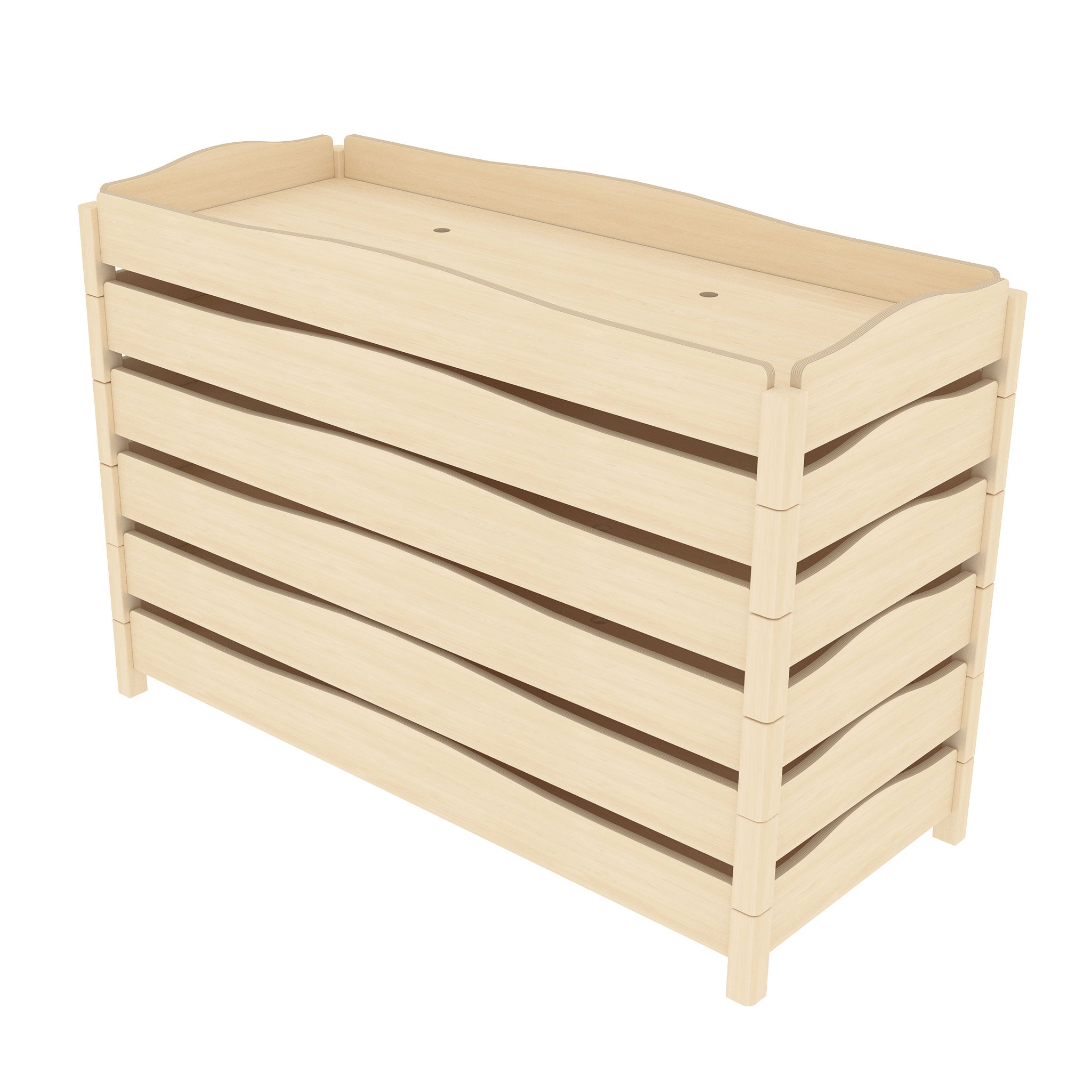 Stackable Wooden Bed (141 cm)