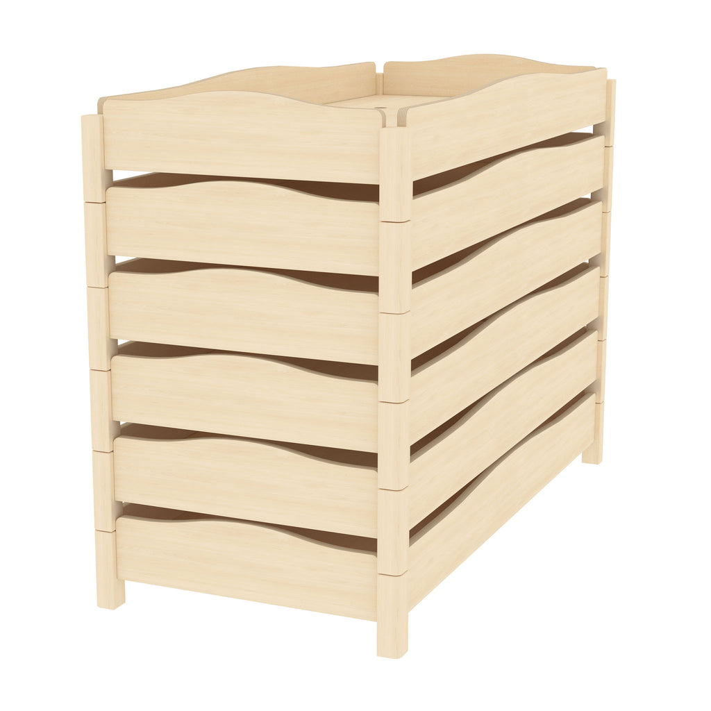 Stackable Wooden Bed (130 cm)