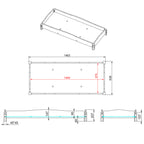 Stackable Wooden Bed (141 cm)