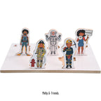 Brave Careers Wooden Small World Puzzle Play  - The Ministry of Outdoor Education