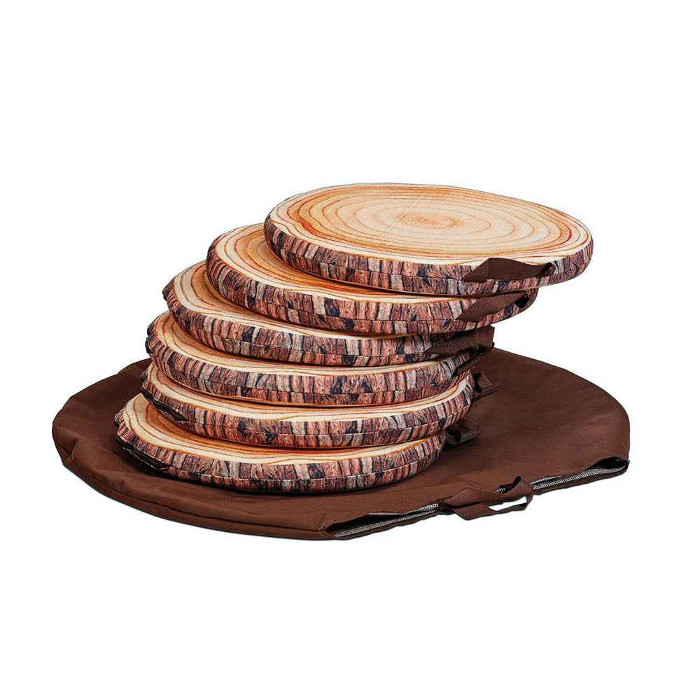 Log Seat Pads with Bag (set of 6)