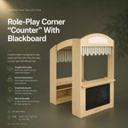 Role-Play Corner "Counter" With Blackboard