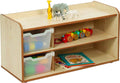 2 Tray Unit With Shelves (Maple)