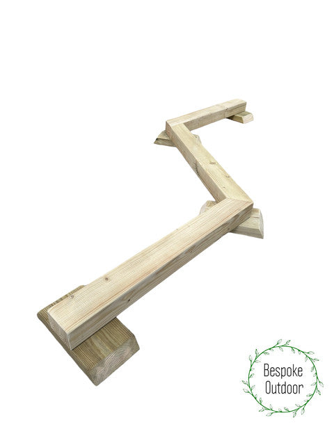 Zig Zag Balance Beam- 100mm wide - The Ministry of Outdoor Education